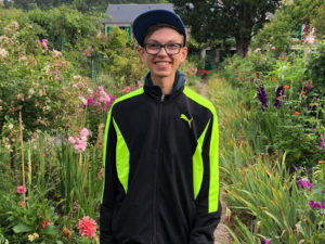 Thomas Lehner arbeitet im Monet-Garten