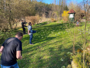 TV-Dreh im Garten Ploberger