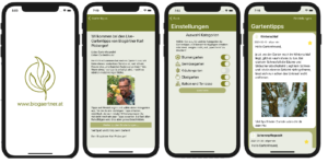 Screenshots App Live-Gartentipps