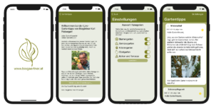 Screenshots App Live-Gartentipps