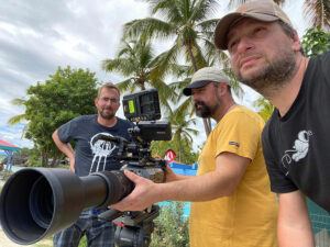 TV-Team auf Guadeloupe