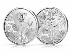 Silbermünze "Die Rose" (Bild: Münze Österreich/Michael Stelzhammer)