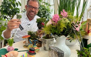 Der Biogärtner mit Silvester-Pflanzen