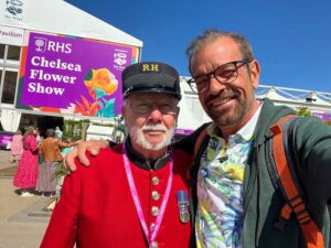 Plo mit einem Chelsea Pensioner