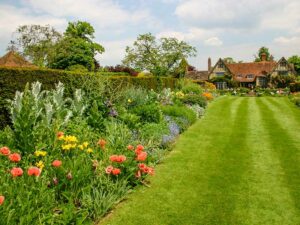 Englischer Rasen im Garten von Edenbridge