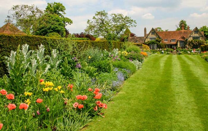 Englischer Rasen im Garten von Edenbridge